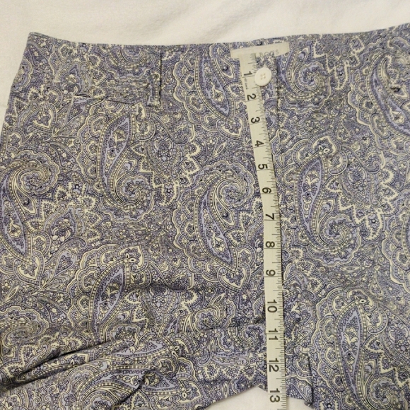 Talbots Purple Paisley Women's Shorts - Picture 4 of 12